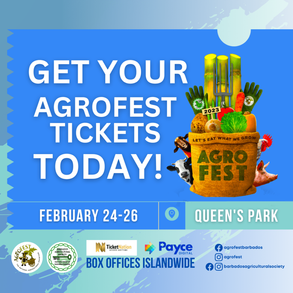TICKETS ARE NOW available for Agrofest 2023! Barbados Agricultural